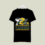 The Green Bay Packers Joe Cool And Woodstock Snoopy Mashup 3 T Shirt