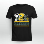 The Green Bay Packers Joe Cool And Woodstock Snoopy Mashup 4 T Shirt
