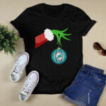 The Grinch Christmas Decoration Miami Dolphins 2 T Shirt