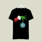The Grinch Christmas Decoration Miami Dolphins 3 T Shirt