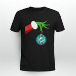 The Grinch Christmas Decoration Miami Dolphins 4 T Shirt