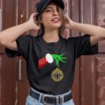 The Grinch Christmas Decoration New Orleans Saints 0 T Shirt