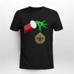 The Grinch Christmas Decoration New Orleans Saints 3 T Shirt