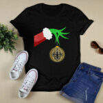 The Grinch Christmas Decoration New Orleans Saints 4 T Shirt
