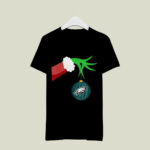 The Grinch Christmas Decoration Philadelphia Eagles 4 T Shirt