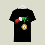The Grinch Christmas Decoration Pittsburgh Steelers 3 T Shirt