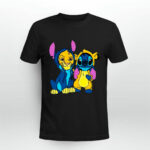The King Lion And Baby Stitch Best Friends 3 T Shirt