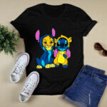 The King Lion And Baby Stitch Best Friends 4 T Shirt