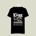 The Kinks 59th Anniversary 1964 2023 Thank You For The Memories 2 T Shirt