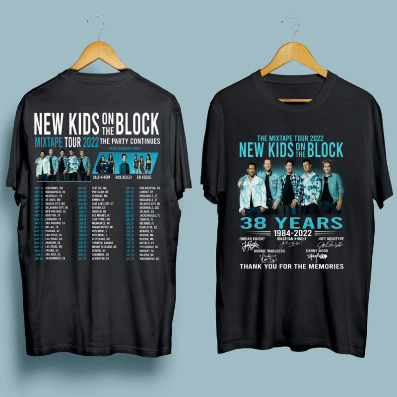 The Mixtape Tour 2022 New Kids On The Block Front 4 T Shirt