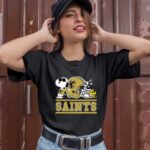 The New Orleans Saints Joe Cool And Woodstock Snoopy Mashup 0 T Shirt