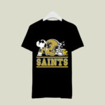 The New Orleans Saints Joe Cool And Woodstock Snoopy Mashup 4 T Shirt