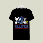 The New York Giants Joe Cool And Woodstock Snoopy Mashup 3 T Shirt