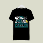 The Philadelphia Eagles Joe Cool And Woodstock Snoopy Mashup 4 T Shirt