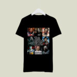 The Psycho Bunch Movie Creepy Halloween Horror Friends Team Chucky Ghostface Leatherface Michael Myers Freddy Krueger Pennywise Hannibal Lecter Jason Voorhees 3 T Shirt