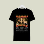 The Three Stooges 102 Years 1920 2024 Signatures Thank You For The Memories 1 2 T Shirt