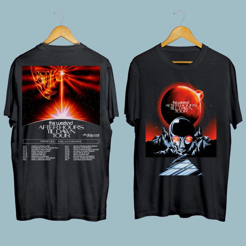 The Weeknd After Hours Til Dawn Tour 2022 Front 4 T Shirt
