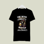 The devil whispered to me Im coming for you I whisper back bring Jack Daniels 2 T Shirt