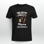 The devil whispered to me Im coming for you I whisper back bring Jack Daniels 3 T Shirt