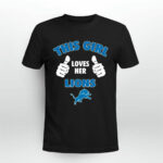 This Girl Loves Her Detroit Lions 3 T Shirt