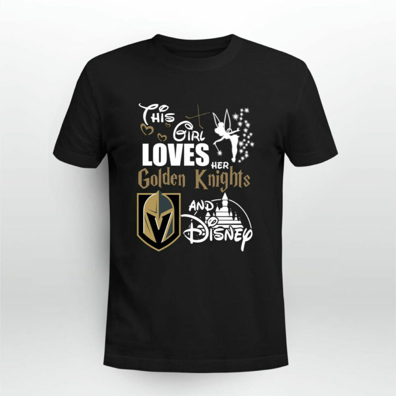 This Girl Loves Her Golden Knights Disney 0 T Shirt