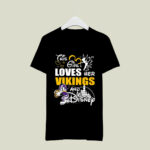 This Girl Loves Her Minnesota Vikings And Mickey Disney 4 T Shirt