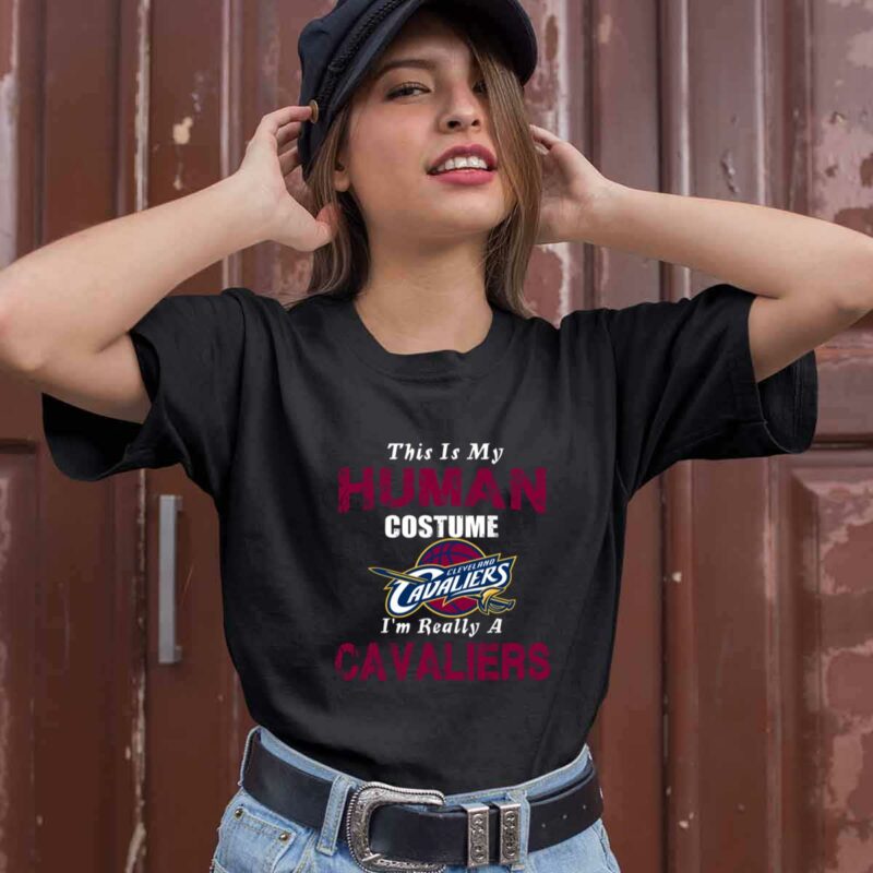 This Is My Human Costume Im Really A Cleveland Cavaliers Funny 0 T Shirt