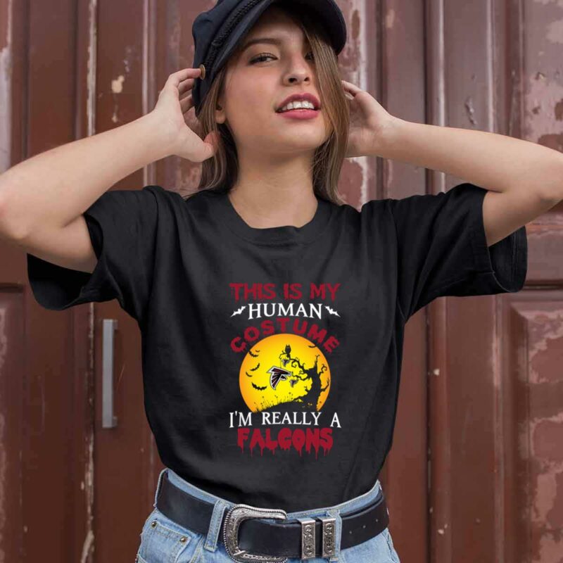 This Is My Human Costume Really A Atlanta Falcons Halloween 0 T Shirt