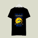 This Is My Human Costume Really A Buffalo Bills Halloween 2 T Shirt