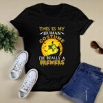 This Is My Human Costume Really A Milwaukee Brewers Halloween 4 T Shirt