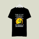 This Is My Human Costume Really A Oakland Raiders Halloween 3 T Shirt