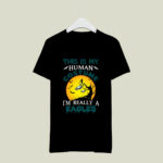 This Is My Human Costume Really A Philadelphia Eagles Halloween 4 T Shirt
