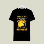 This Is My Human Costume Really A Pittsburgh Steelers Halloween 3 T Shirt