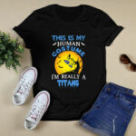 This Is My Human Costume Really A Tennessee Titans Halloween 2 T Shirt