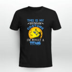 This Is My Human Costume Really A Tennessee Titans Halloween 4 T Shirt