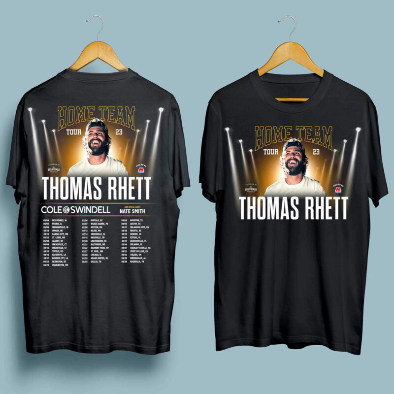 Thomas Rhett Home Team Tour 2023 Front 4 T Shirt