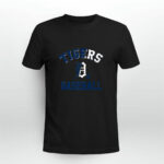 Tiger Mascot Distressed Detroit Base 0 T Shirt