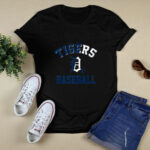 Tiger Mascot Distressed Detroit Base 4 T Shirt