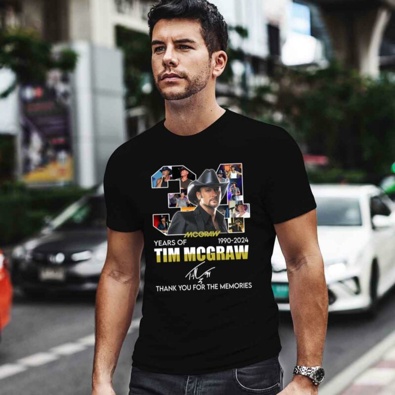 Tim Mcgraw 1990 2024 Thank Your For The Memories 0 T Shirt