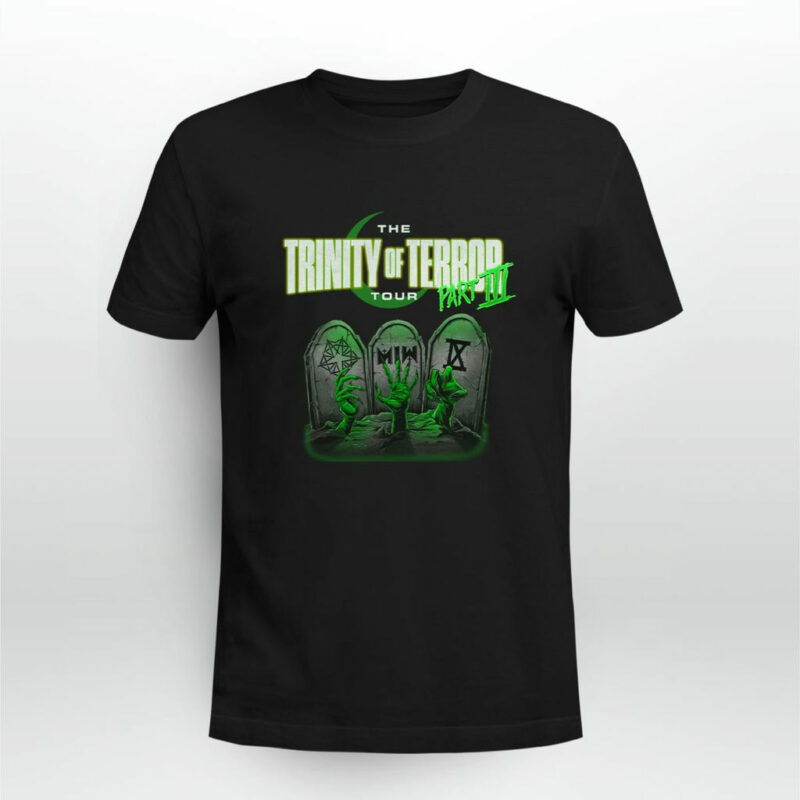 Trinity Of Terror Tour 2022 Music Band Front 4 T Shirt