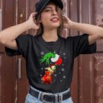 Turtle With Christmas Hat Sit On Bauble With Snowflakes Around 1 T Shirt
