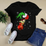 Turtle With Christmas Hat Sit On Bauble With Snowflakes Around 2 T Shirt