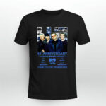 U2 Band 48 Years 1976 2024 Signatures Thank You For The Memories 2 T Shirt