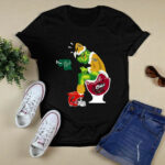 UCF Knights Grinch Santa Toilet Temple Owls Cincinnati Bearcats Christmas 4 T Shirt