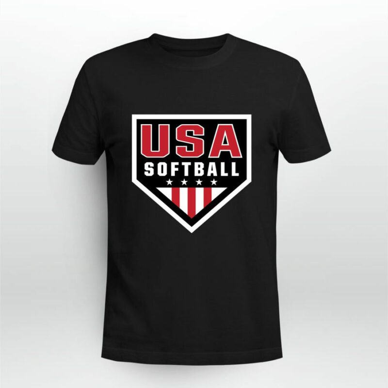 Usa Softball Primary Logo 0 T Shirt