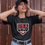 USA Softball Primary Logo 3 T Shirt