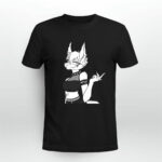 Unbiased Furry Struggles Punk Girl Jackal 3 T Shirt
