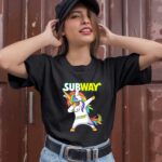 Unicorn Dabbing Subway 1 T Shirt