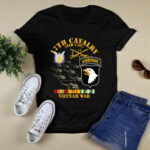 United States Army 17th Cavalry Air Cav 101st Airborne Division Vietnam War C Troop With UH 1 4 T Shirt