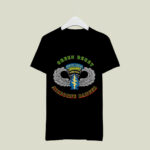 United States Army Special Forces Green Beret And Airborne Ranger Emblem 4 T Shirt